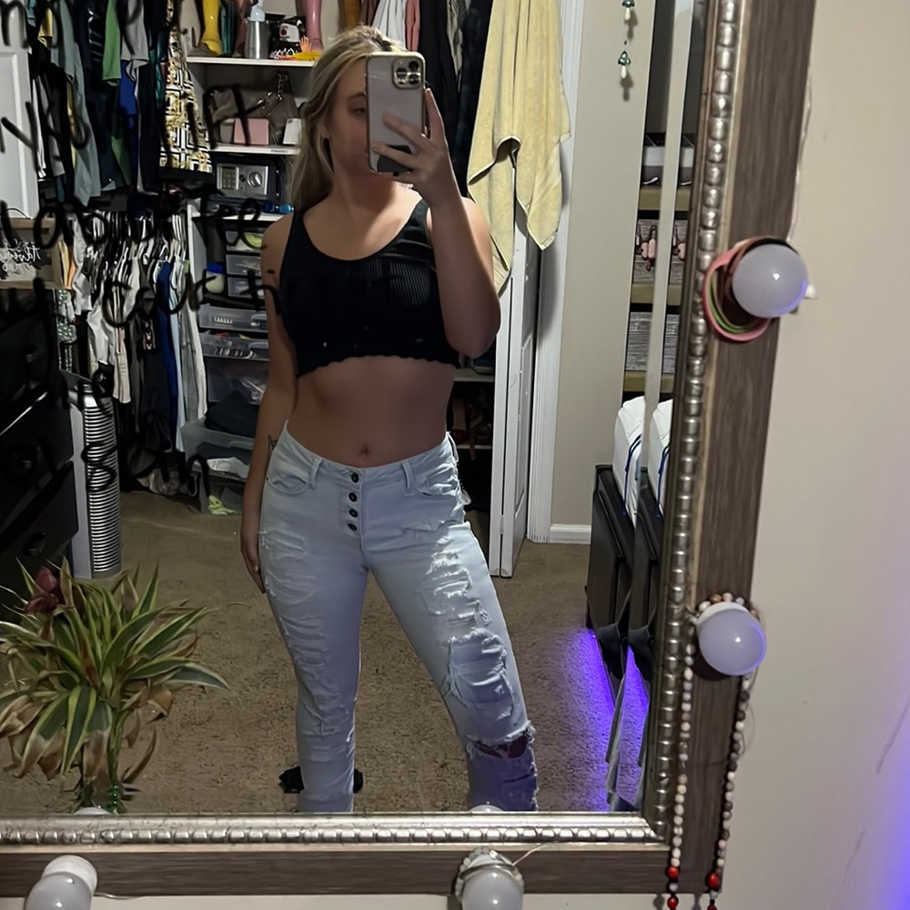 Mid Rise Relaxed Skinny